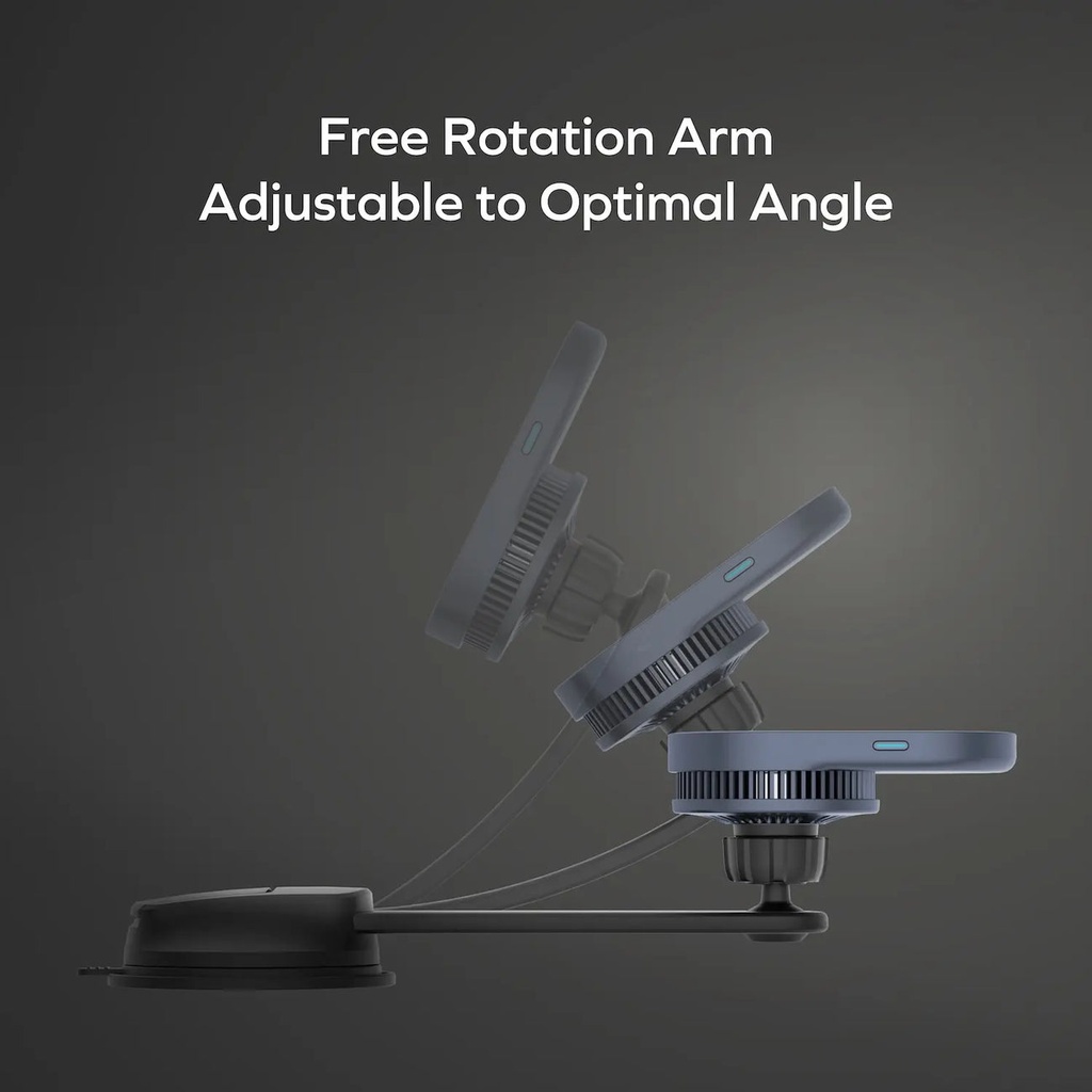 MOMAX 1-MOVE Q.MAG QI2 25W MAGNETIC CAR MOUNT WITH 45W PD CHARGER