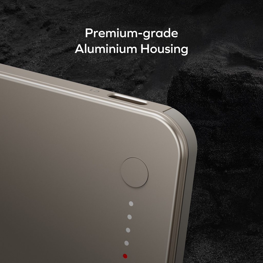 MOMAX 1-POWER F.PASS+ 3000mAh POWER BANK WITH BUILT-IN CABLE & MAGNETIC ATTACHMENT