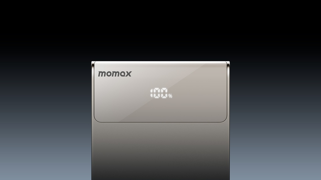 MOMAX 1-PAC PASS MINI+ 10000mAh 2IN1 BATTERY PACK WITH BUILT-IN RETRACTABLE CABLE
