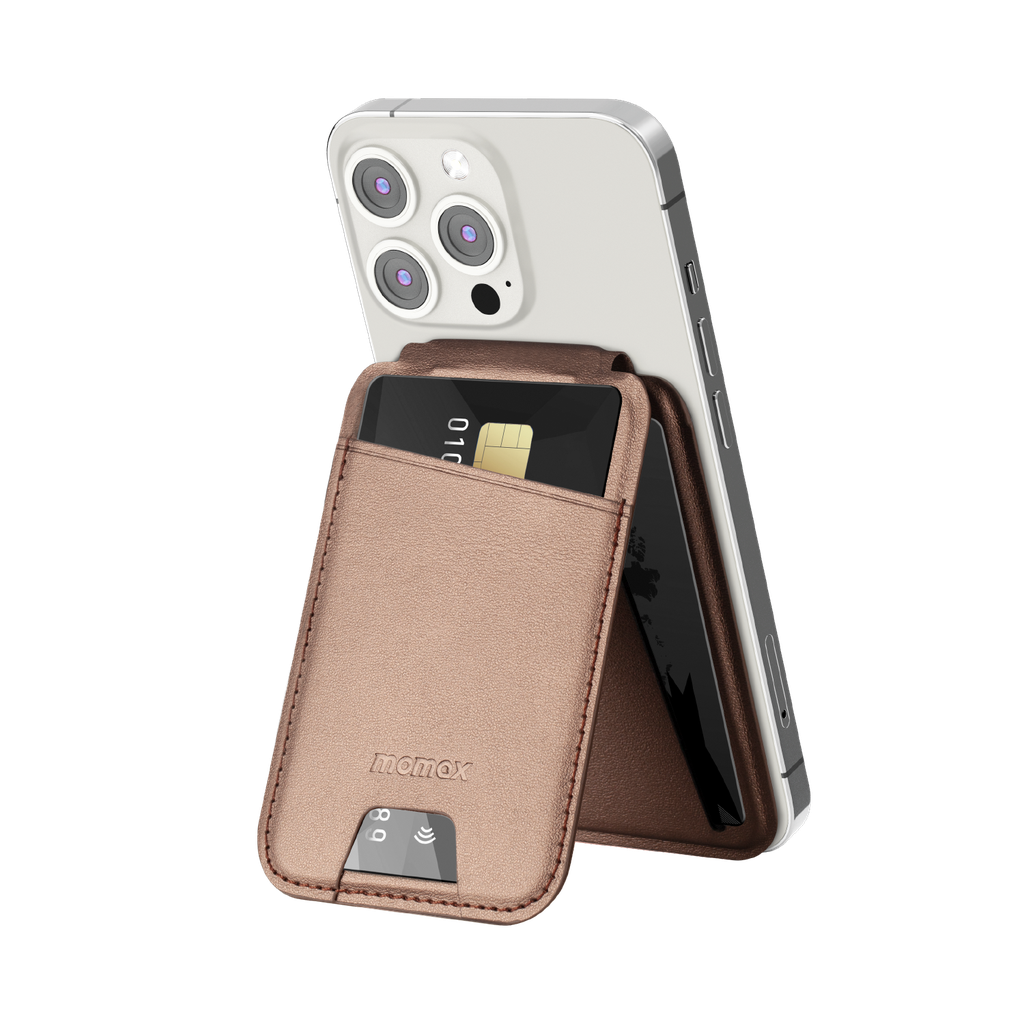 MOMAX 1-WALLET MAGNETIC CARD HOLDER WITH STAND