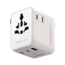 MOMAX 1-WORLD2 20W 3 PORT DUAL AC TRAVEL ADAPTOR