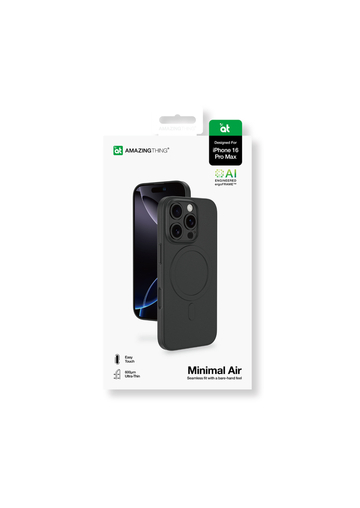 AT MINIMAL AIR MAGSAFE DROP PROOF CASE FOR IPHONE 16 PRO MAX 6.9