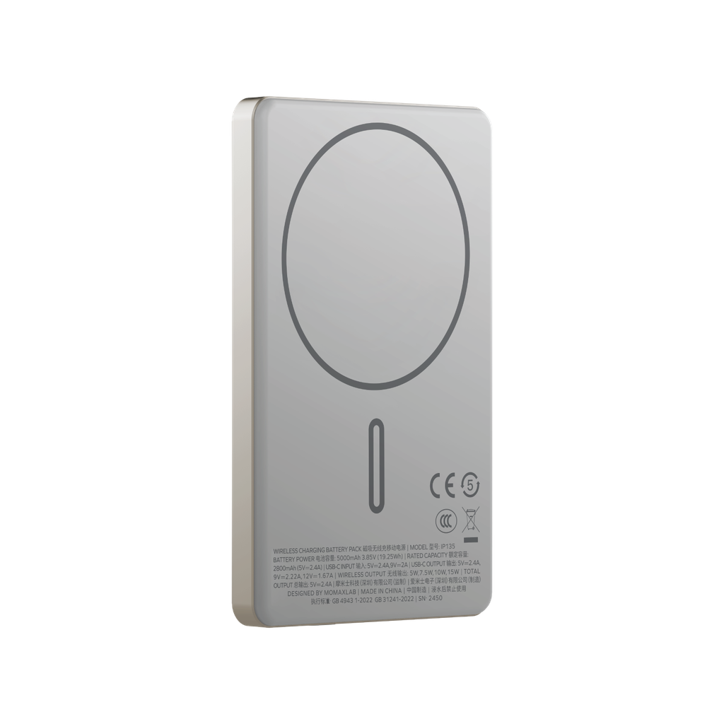 MOMAX 1-POWER PASS 5000mAh MAGNETIC WIRELESS POWER BANK