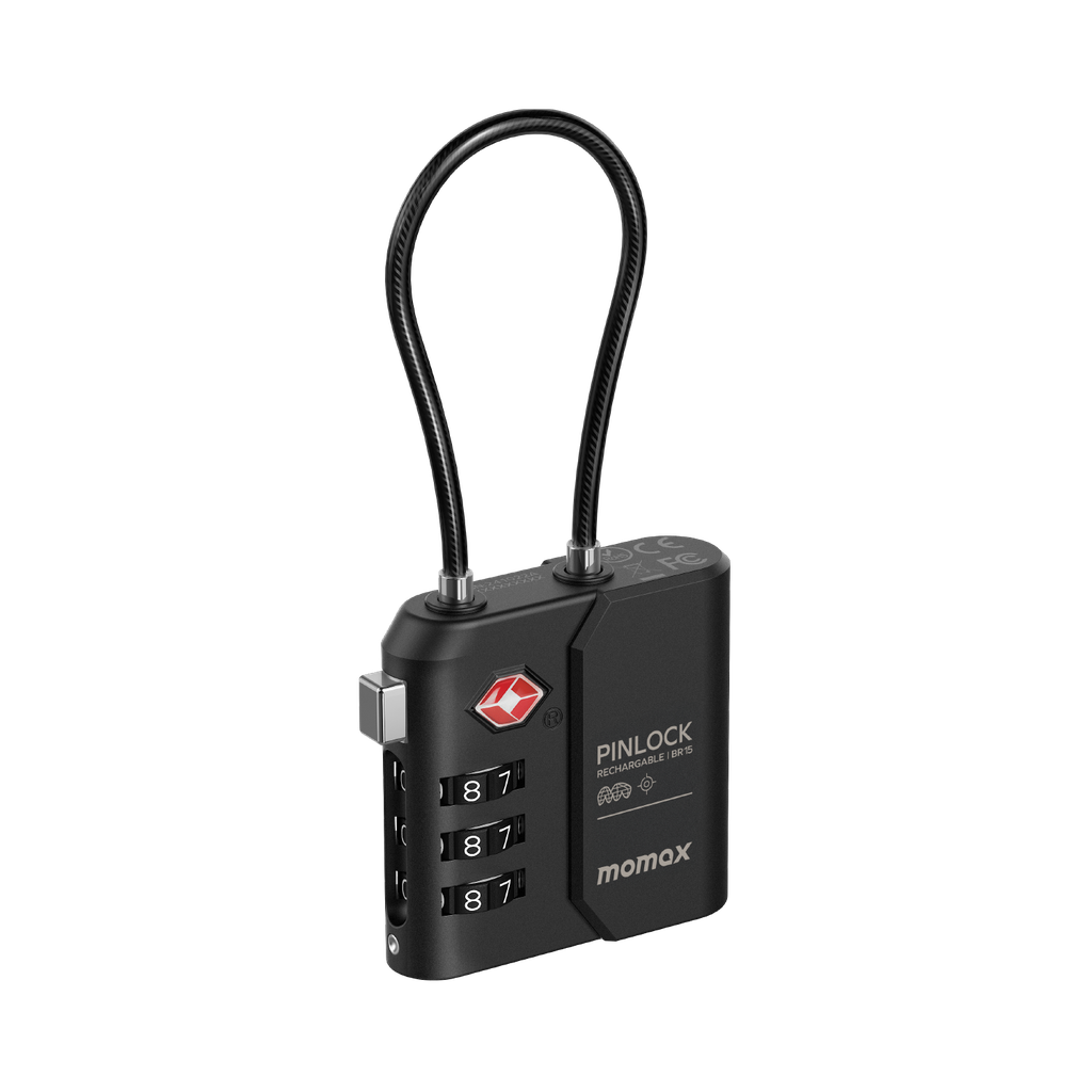 MOMAX PINLOCK TSA PADLOCK FIND MY LOCATOR