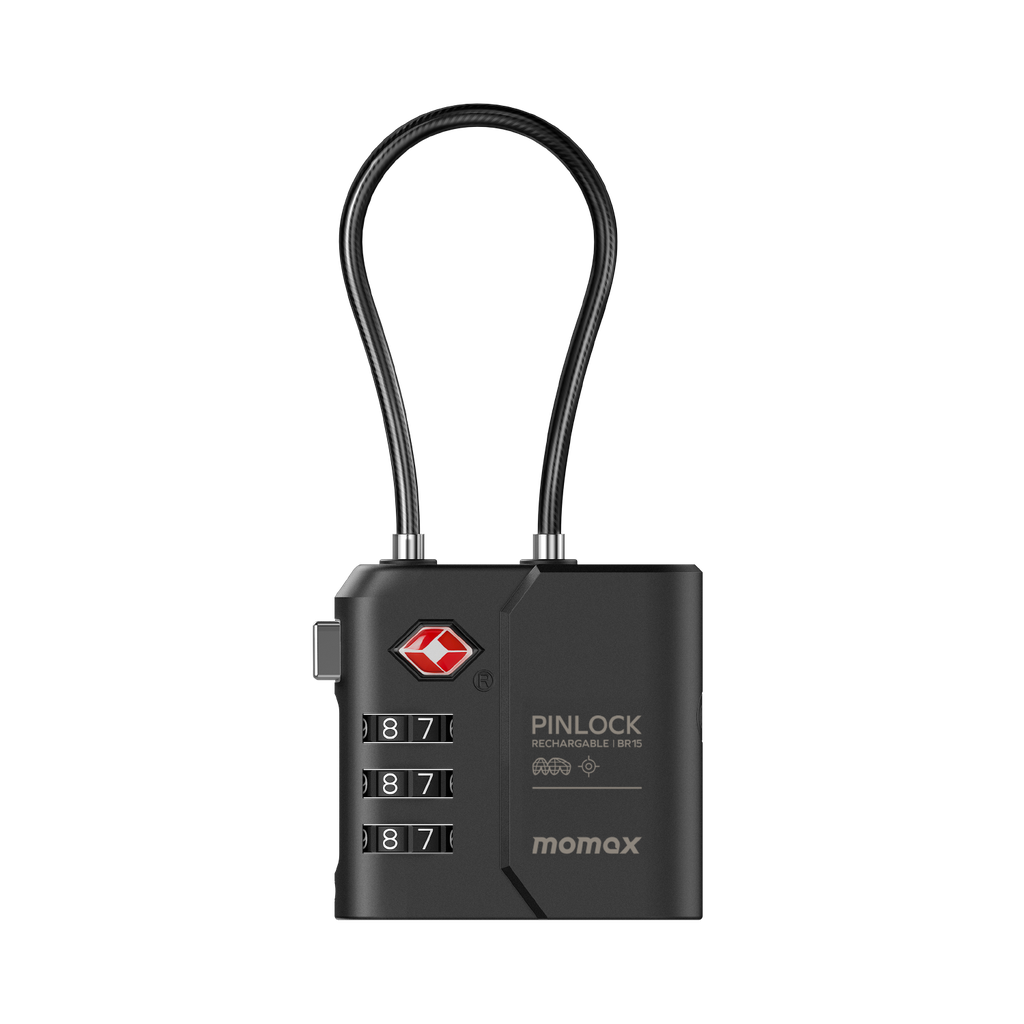 MOMAX PINLOCK TSA PADLOCK FIND MY LOCATOR