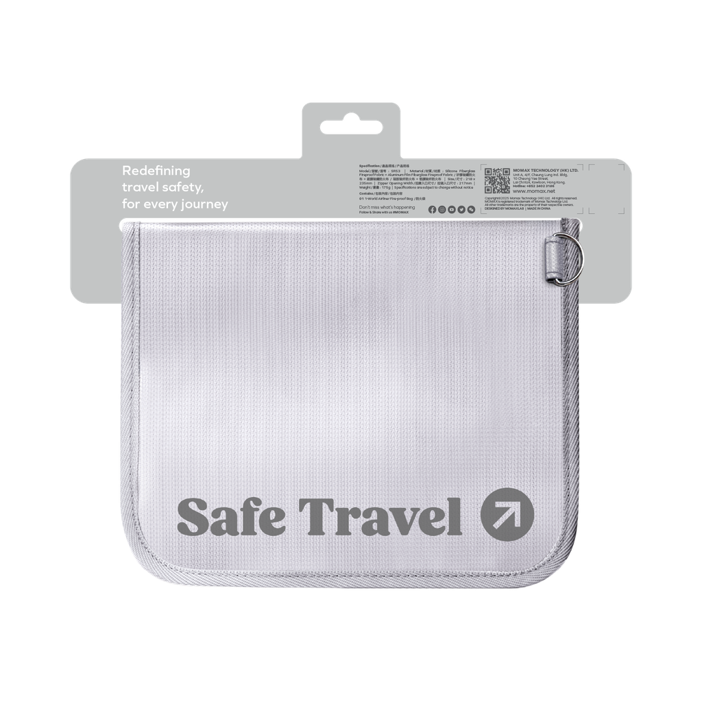 MOMAX 1-WORLD AIRLINER FIREPROOF PROTECTION POUCH SIZE M