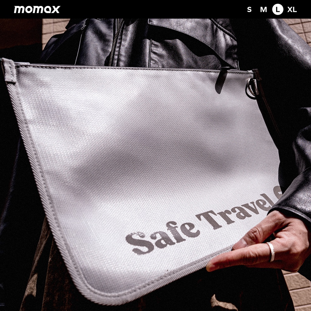 MOMAX 1-WORLD AIRLINER FIREPROOF PROTECTION POUCH SIZE L