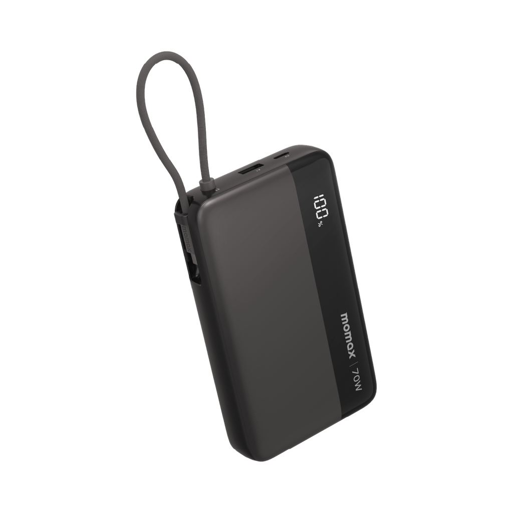 MOMAX 1-POWER ULTRA+ 20000mAh POWER BANK WITH BUILT-IN USB-C CABLE