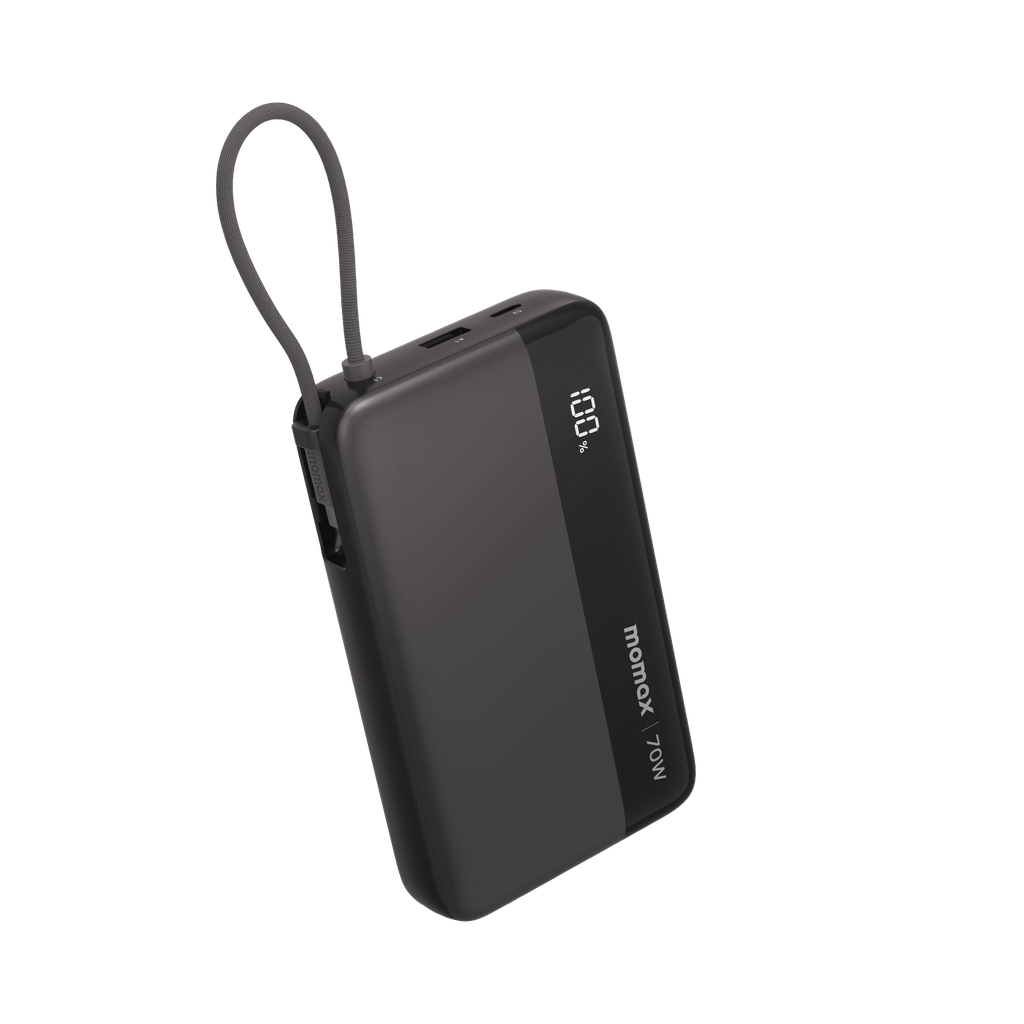 MOMAX 1-POWER ULTRA+ 20000mAh POWER BANK WITH BUILT-IN USB-C CABLE