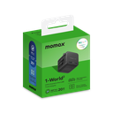 MOMAX 1-WORLD 20W UNIVERSAL 2 PORT TRAVEL ADAPTER