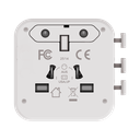 MOMAX 1-WORLD 20W UNIVERSAL 2 PORT TRAVEL ADAPTER