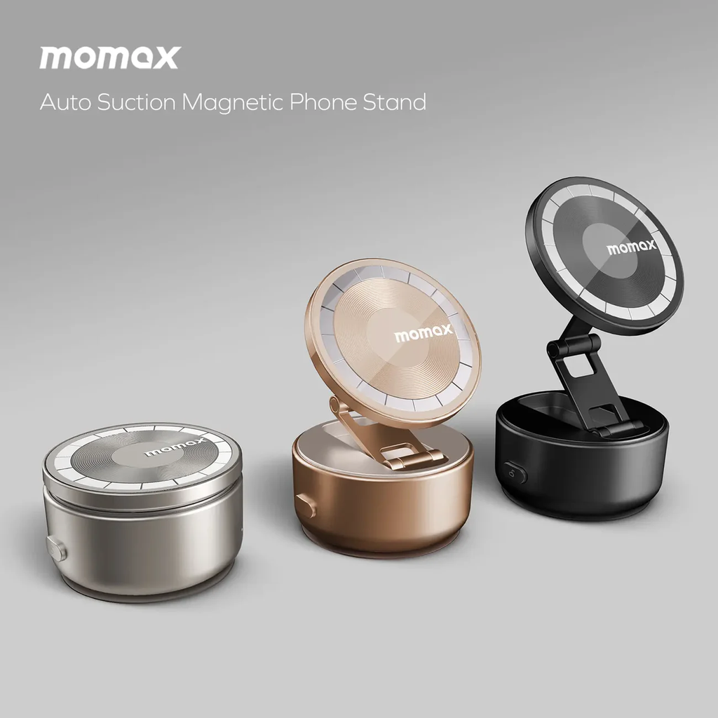 MOMAX 1-SNAP GO AUTO SUCTION MAGNETIC PHONE STAND