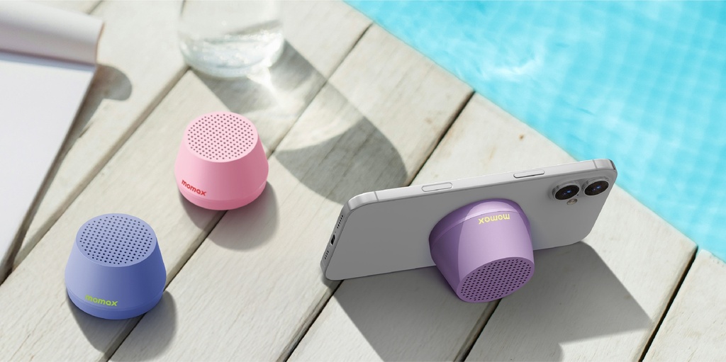 MOMAX 1-VIBE GO LITE MAGNETIC WIRELESS SPEAKER