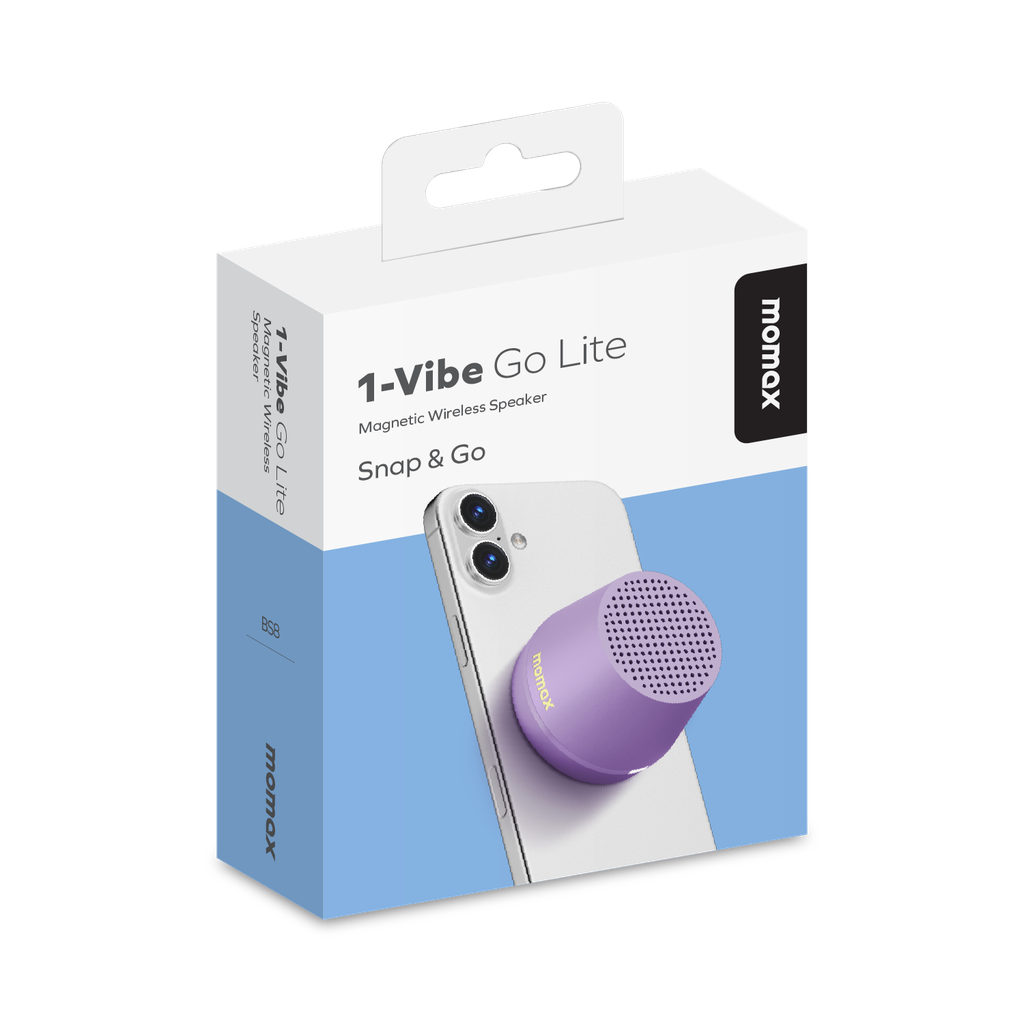 MOMAX 1-VIBE GO LITE MAGNETIC WIRELESS SPEAKER