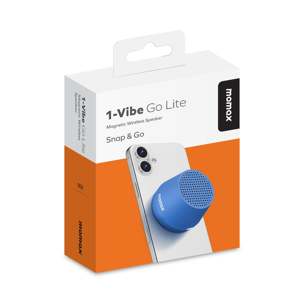 MOMAX 1-VIBE GO LITE MAGNETIC WIRELESS SPEAKER