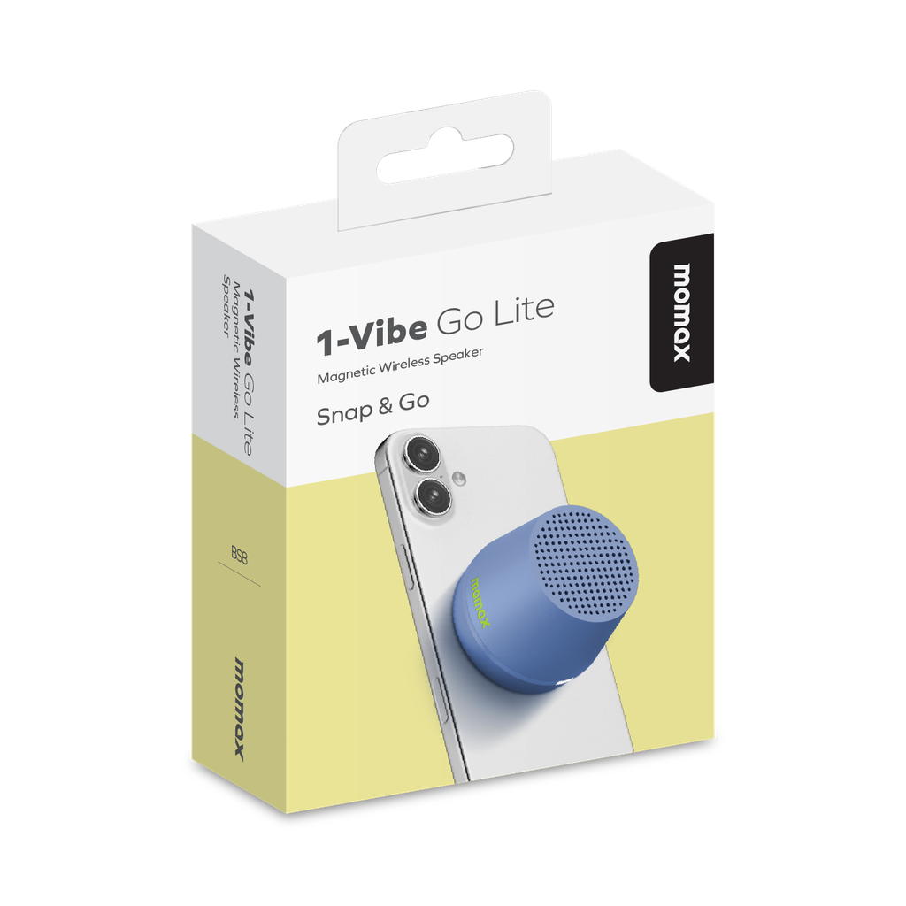 MOMAX 1-VIBE GO LITE MAGNETIC WIRELESS SPEAKER