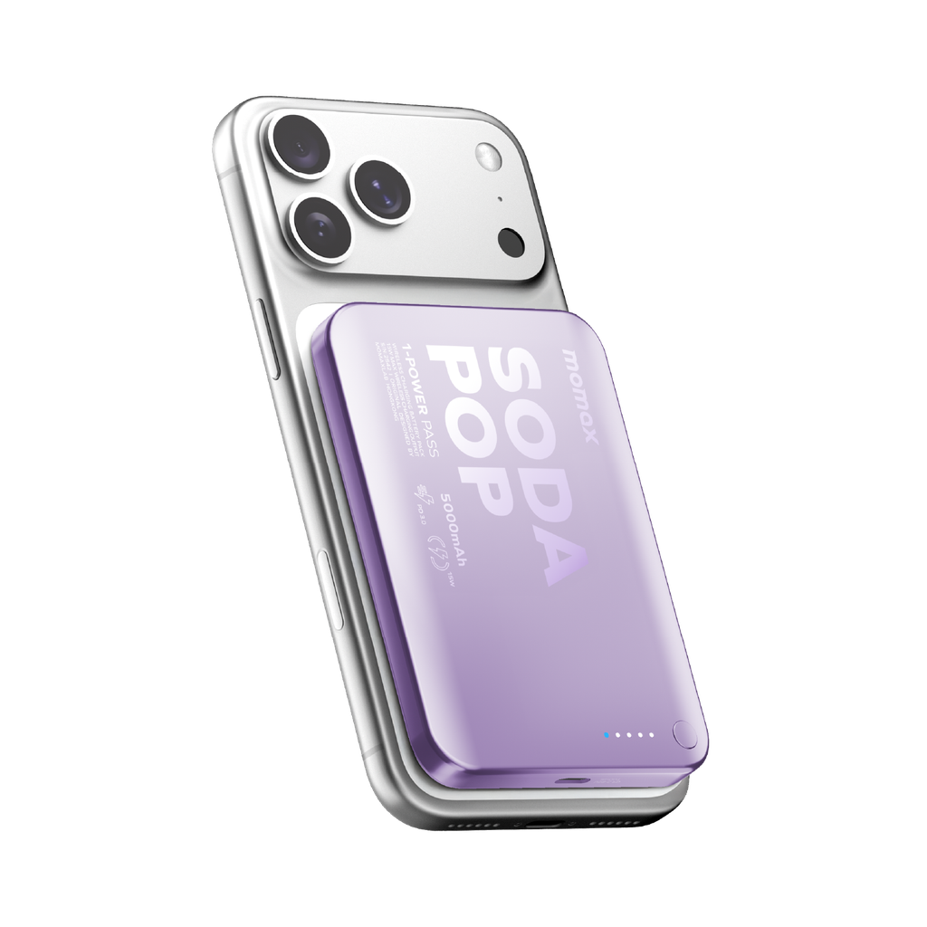 MOMAX 1-POWER PASS 5000mAh MAGNETIC WIRELESS POWER BANK