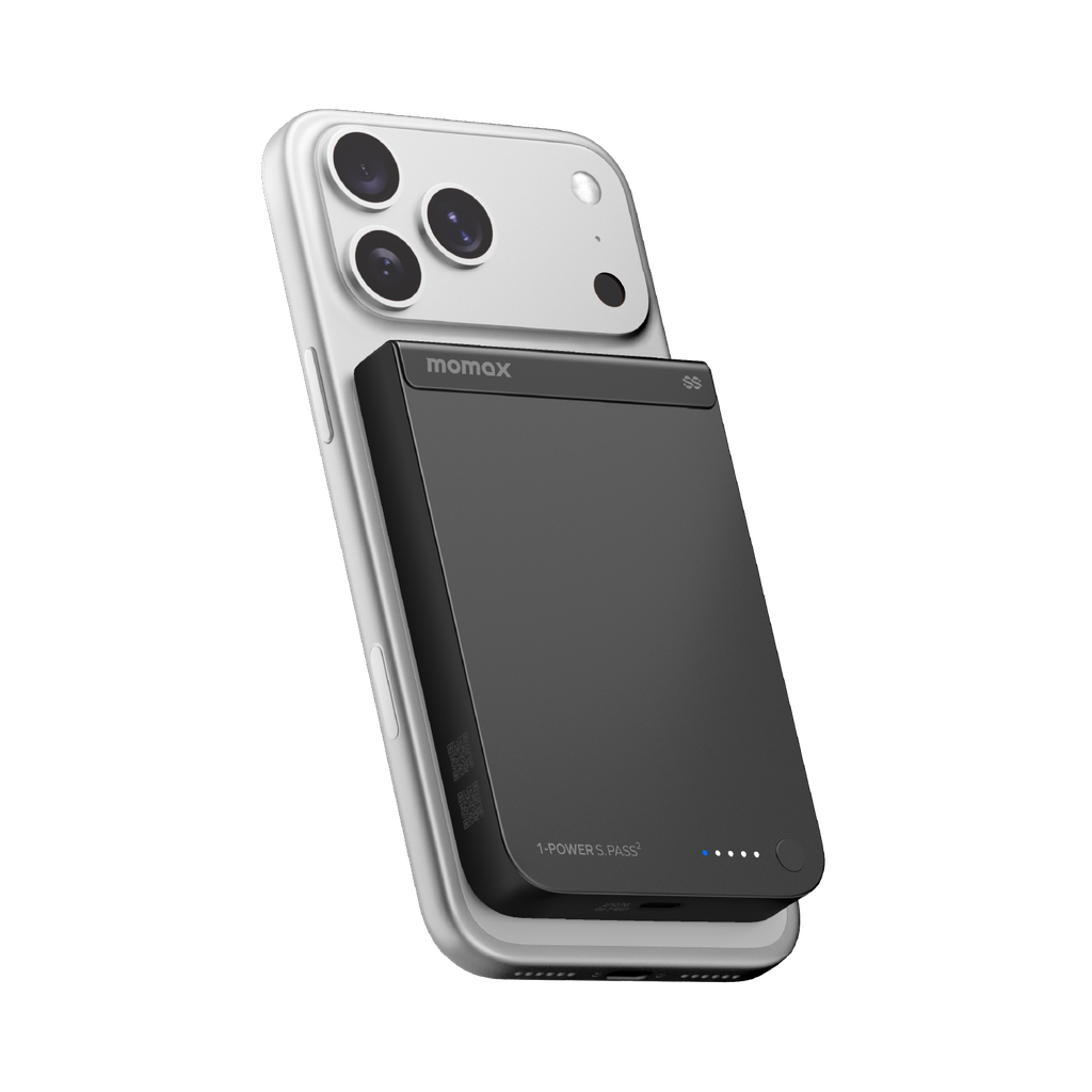 MOMAX 1-POWER S.PASS2 10000mAh QI2 25W+SEMI-SSB MAGNETIC WIRELESS POWER BANK