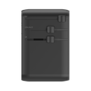 MOMAX 1-WORLD2+ 70W GAN 3 PORT DUAL WITH BUILT-IN USB-C CABLE AC TRAVEL ADAPTOR