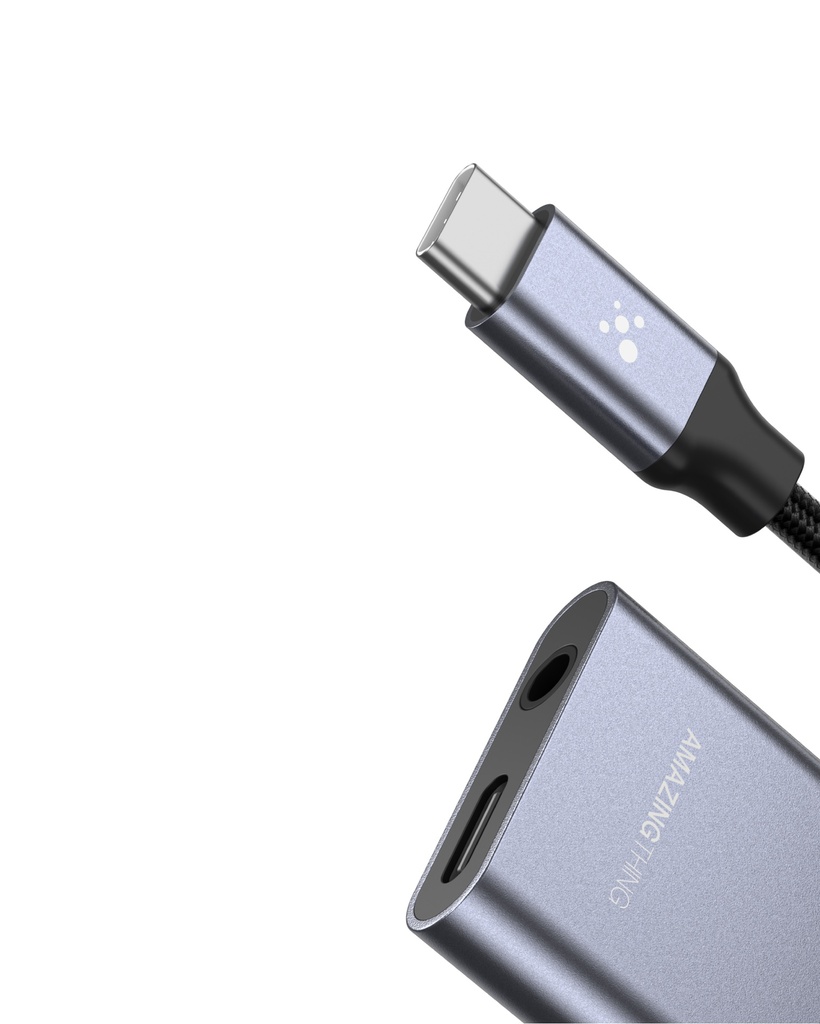 AT USB-C TO 3.5MM AUDIO AND CHARGING HUB