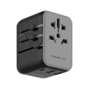 MOMAX 1-WORLD 20W 3 PORT AC TRAVEL CHARGER