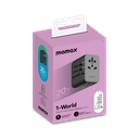 MOMAX 1-WORLD 20W 3 PORT AC TRAVEL CHARGER