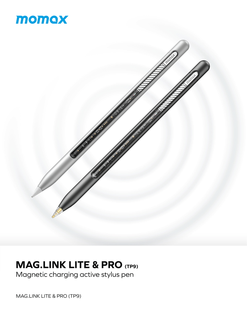 MOMAX MAG LINK PRO MAGNETIC CHARGING ACTIVE STYLUS PEN