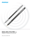 MOMAX MAG LINK PRO MAGNETIC CHARGING ACTIVE STYLUS PEN