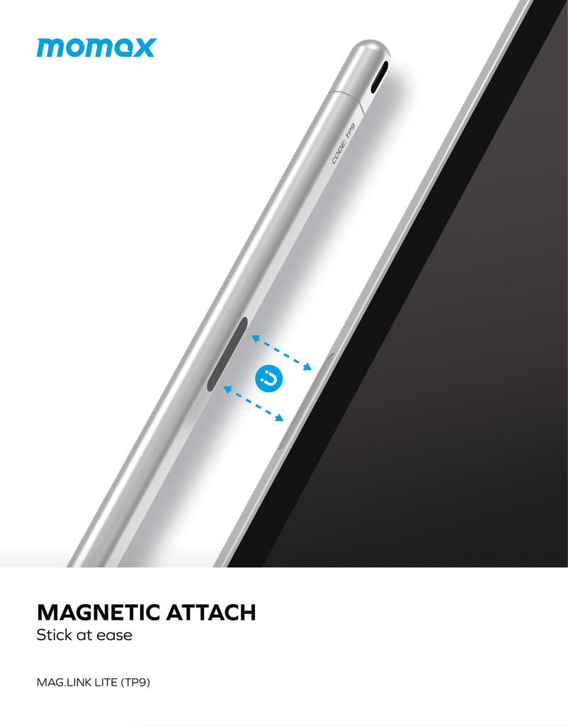 MOMAX MAG LINK PRO MAGNETIC CHARGING ACTIVE STYLUS PEN