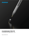 MOMAX MAG LINK PRO MAGNETIC CHARGING ACTIVE STYLUS PEN