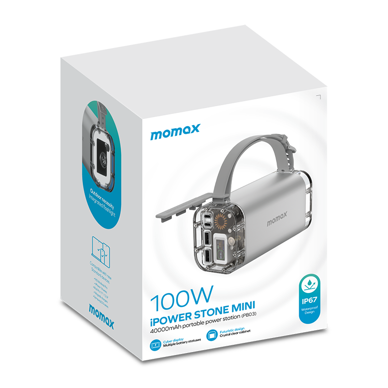 MOMAX IPOWER STONE MINI 40000mAh 100W PORTABLE POWER STATION