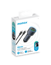 MOMAX MOVE 67W DUAL PORT CAR CHARGER+ 1MTR 100W C TO C CABLE
