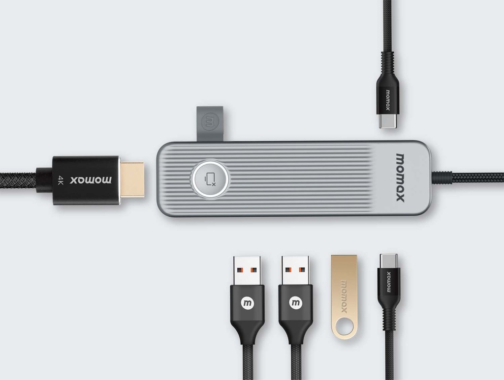 MOMAX ONELINK 6 IN 1 MUTIL-FUNTION USB-C HUB