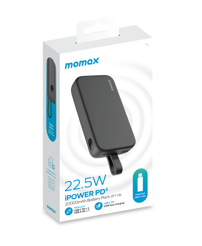 MOMAX IPOWER PD 5 20000MAH BATTERY PACK