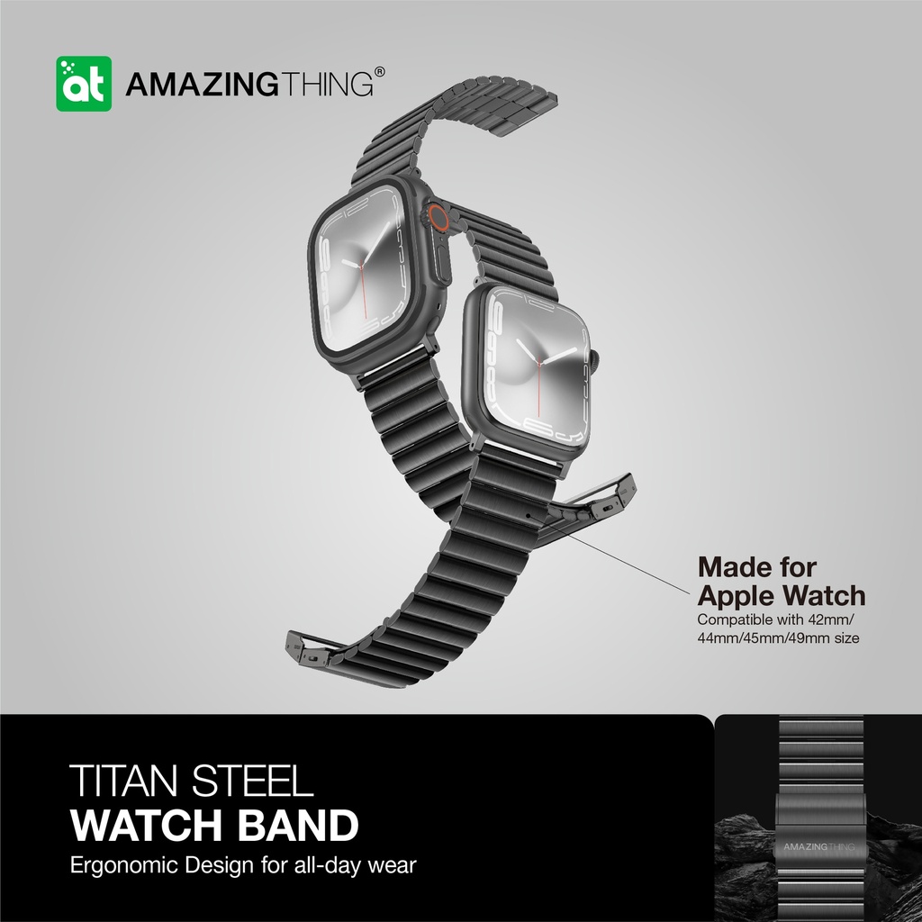 AT TITAN STAINLESS STEEL BAND FOR APPLE WATCH 49/45/44/42MM