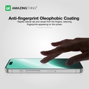 AT IPHONE 15 6.1 PRO 2023 3D FULLY COVERED  DUST FILTER TITAN MATTE GLASS