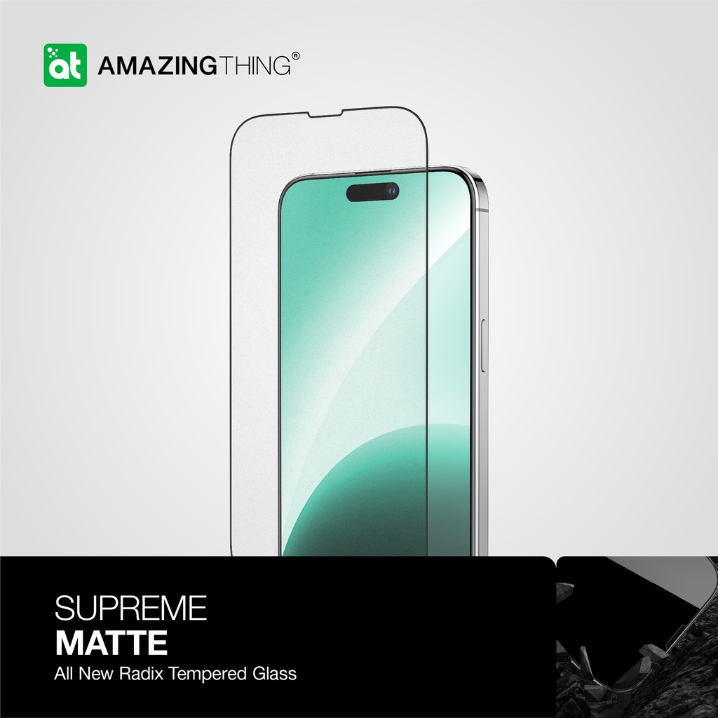 AT IPHONE 15 6.1 2023 2.75D FULLY COVERED RADIX MATTE GLASS