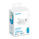 MOMAX ONEPLUG 2-PORT 25W WALL CHARGER
