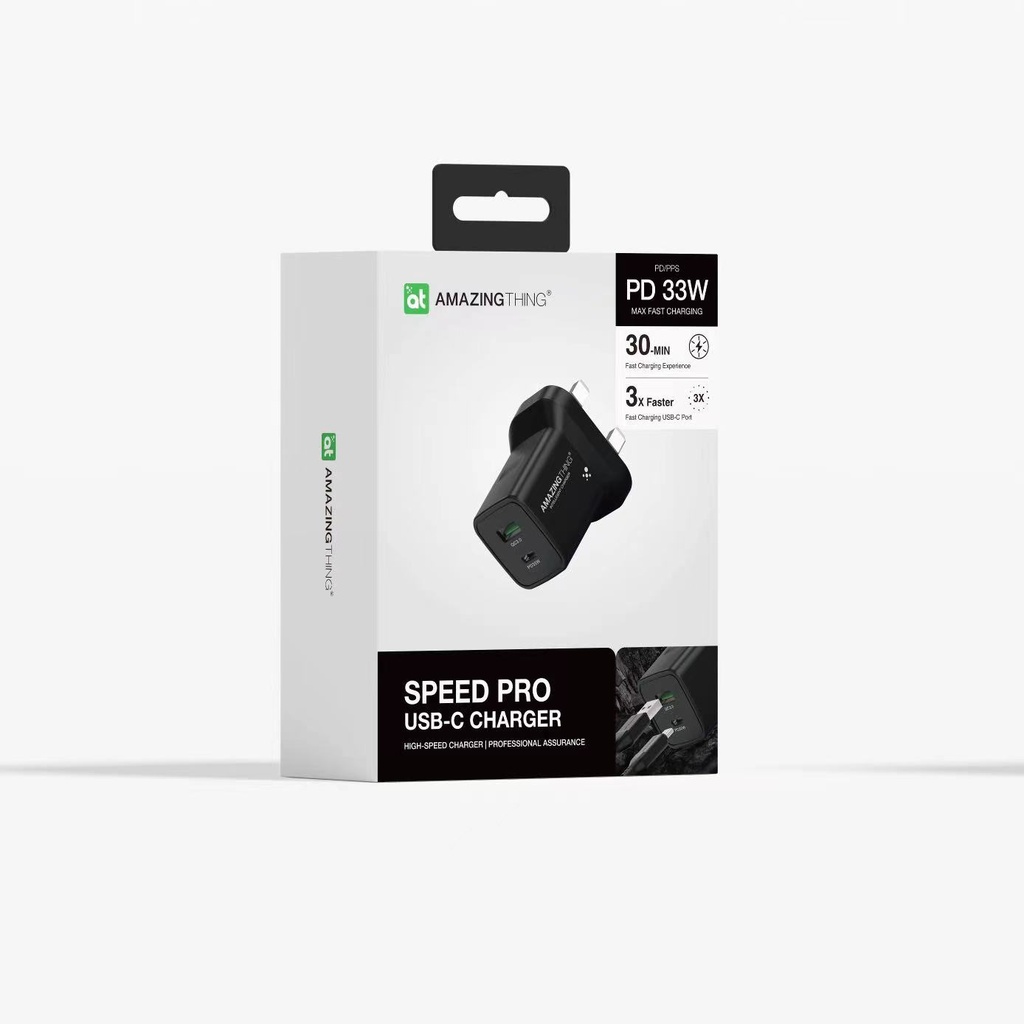 AT UK SPEED PRO PD33W 1C1A WALL CHARGER
