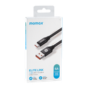 MOMAX ELITE LINK USB-A TO USB-C 11V/6A CABLE 1.2M