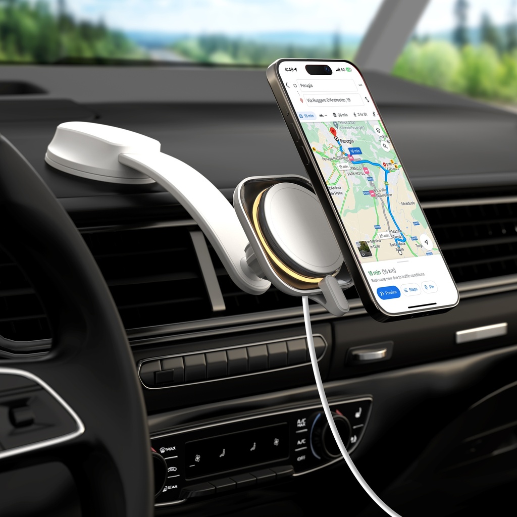 MOMAX 1-CHARGER FLOW PRO MAGSAFE WIRELESS CHARGING CAR MOUNT
