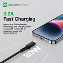 AT THUNDER PRO USB-A TO LIGHTNING 3.2A 2.1M CABLE