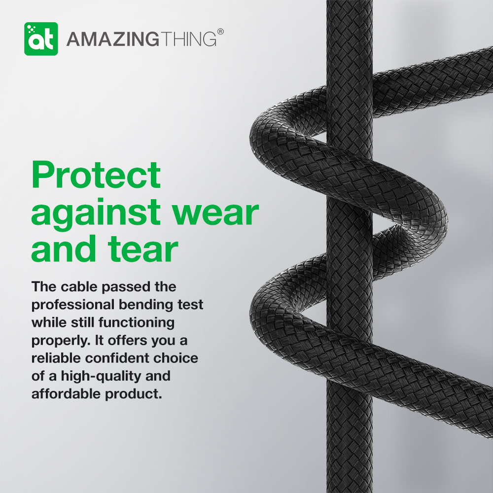 AT THUNDER PRO USB-A TO LIGHTNING 3.2A 2.1M CABLE