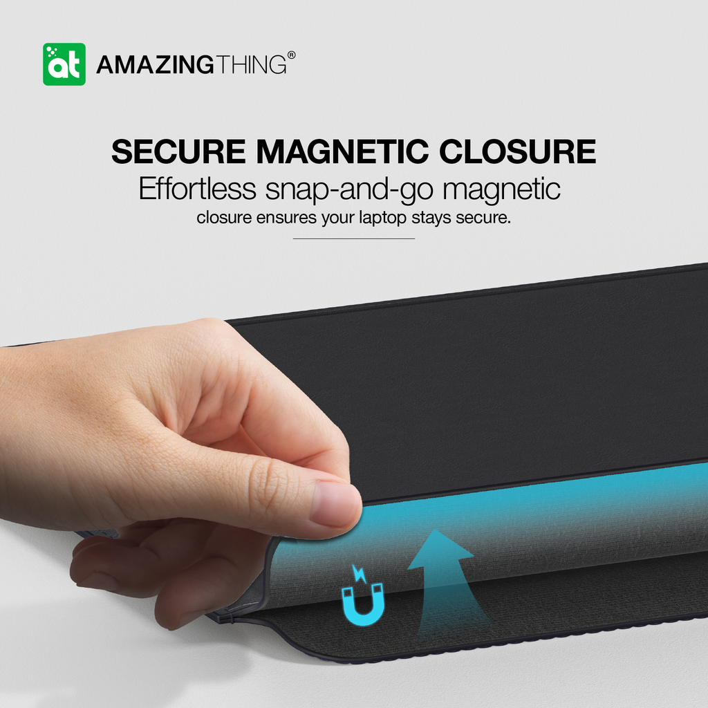 AT MATTE PRO MAG SLEEVE WITH STAND FOR MACBOOK PRO 13/14" MACBOOK AIR 13/13.6" & 14" LAPTOPS