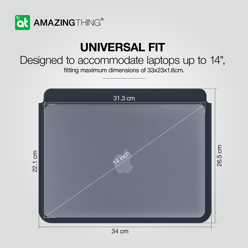 AT MATTE PRO MAG SLEEVE WITH STAND FOR MACBOOK PRO 13/14" MACBOOK AIR 13/13.6" & 14" LAPTOPS