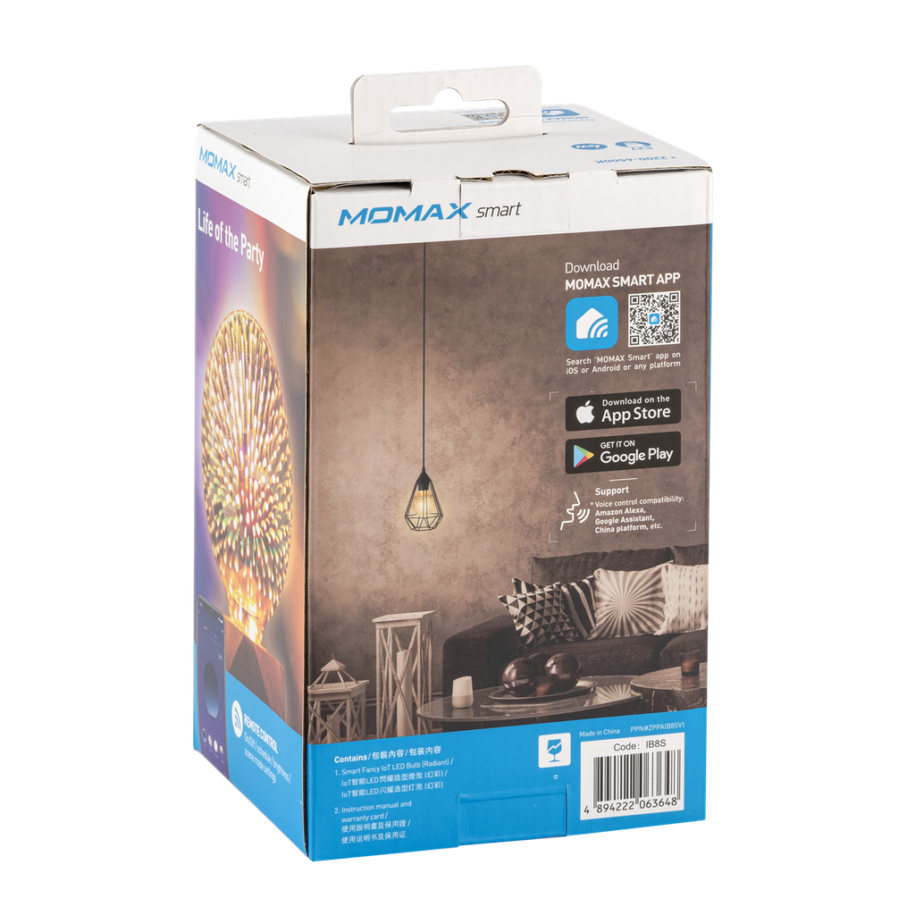 MOMAX SMART FANCY IOT LED BULB STAR Space ae MOMAX SMART FANCY IOT LED BULB STAR Space ae