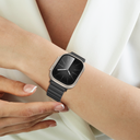 AT GLAMOUR SENSE LEATHER BAND WITH TITANLINK FOR APPLE WATCH 49/45/44/42/41/40/38MM