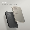 MOMAX Q.MAG X 5000mAh GEN2 15W ULTRA SLIM MAGSAFE WIRELESS POWER BANK