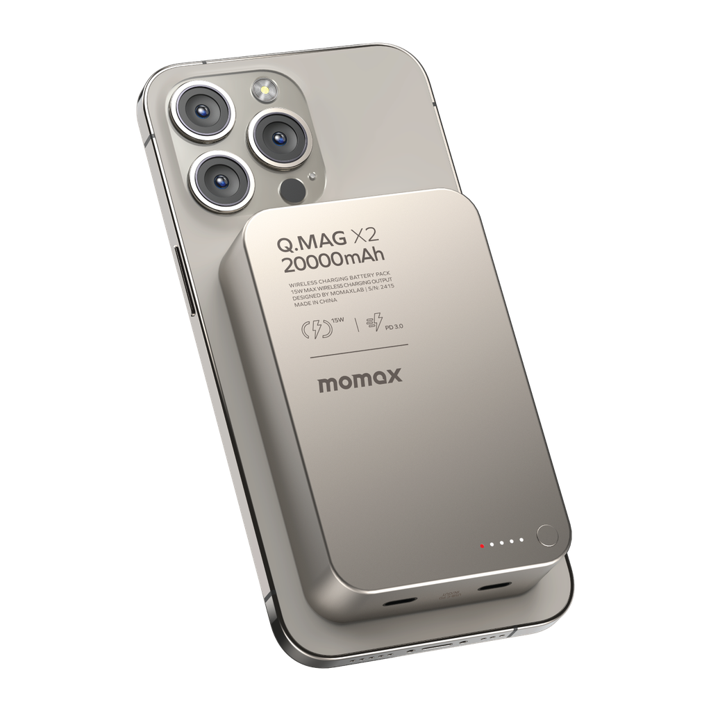 MOMAX Q.MAG X2 20000mAh GEN2 MAGSAFE WIRELESS POWER BANK
