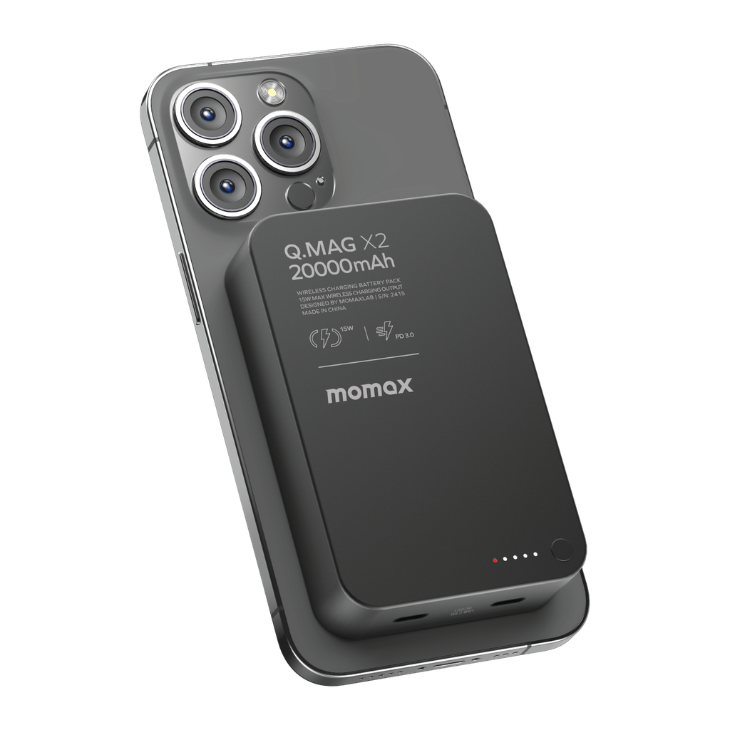 MOMAX Q.MAG X2 20000mAh GEN2 MAGSAFE WIRELESS POWER BANK